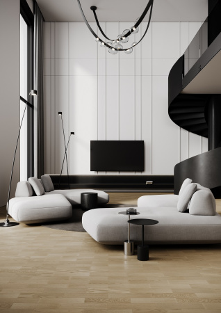 Кварцевый паркет Quartz Parquet Штучный паркет Дуб Бисквитный 44-1258-07 5/0,6 мм